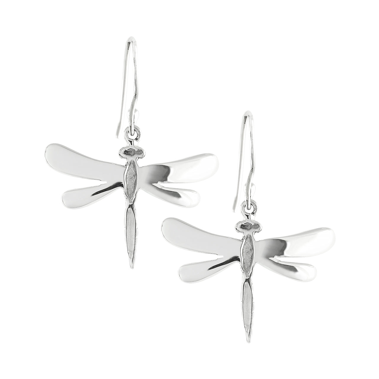 Starborn Abalone Shell Dragonfly Earrings in Sterling Silver