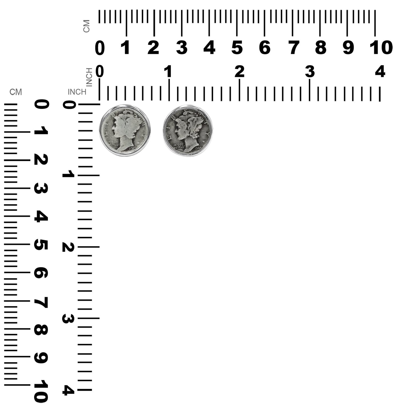 Starborn Mercury Dime Ring in Sterling Silver