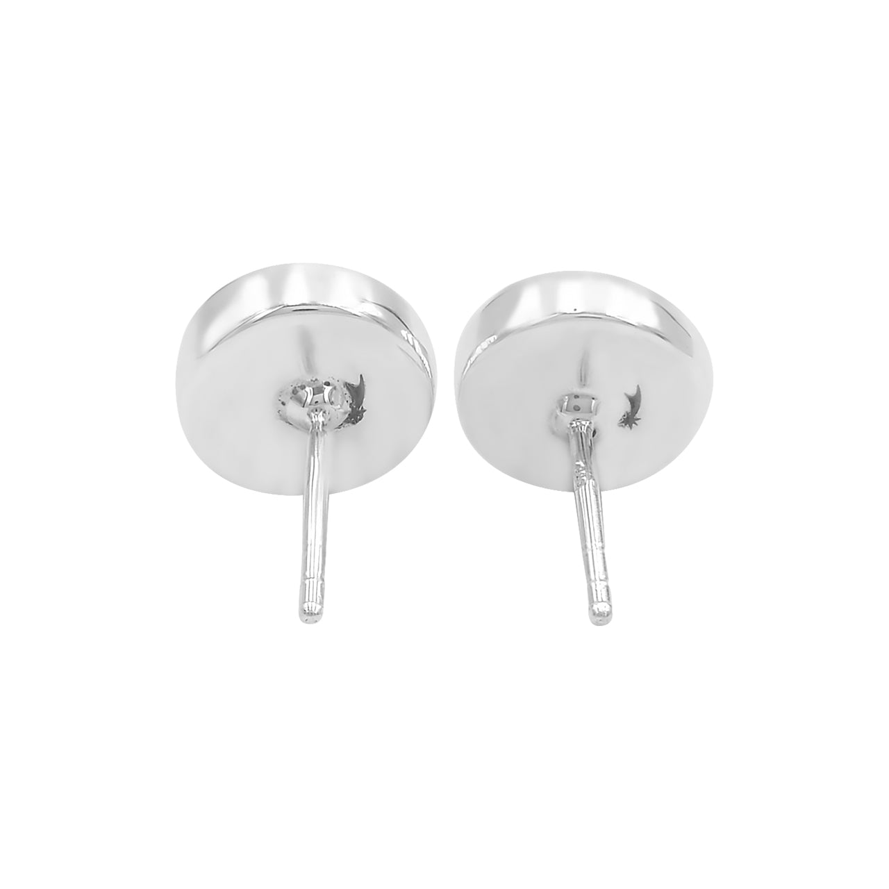 Starborn Labradorite Round Post Earrings in Sterling Silver