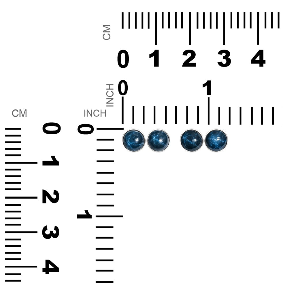 Starborn Star Sapphire Post Style Earring in Sterling Silver