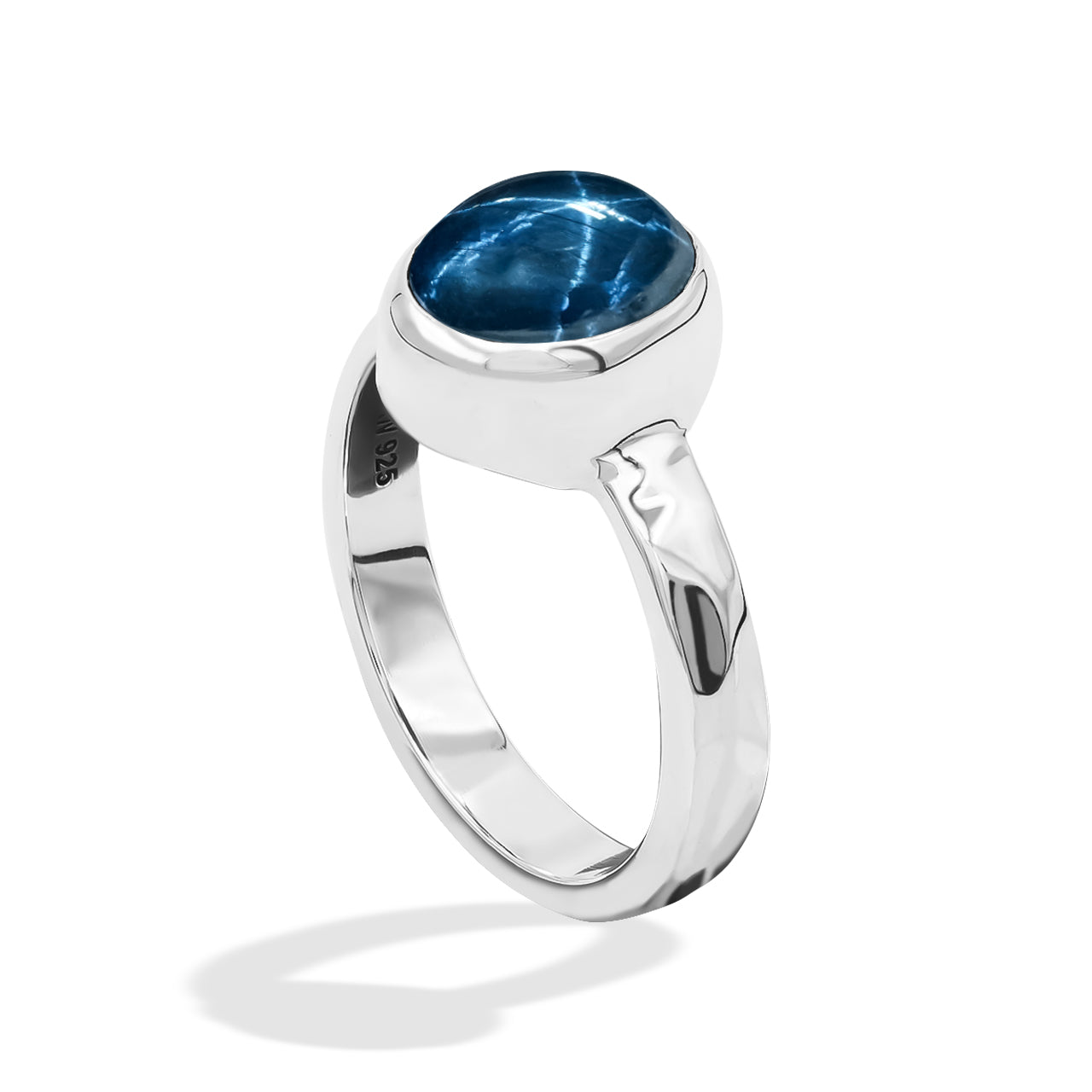 Starborn Star Sapphire Ring in Fine Sterling Silver