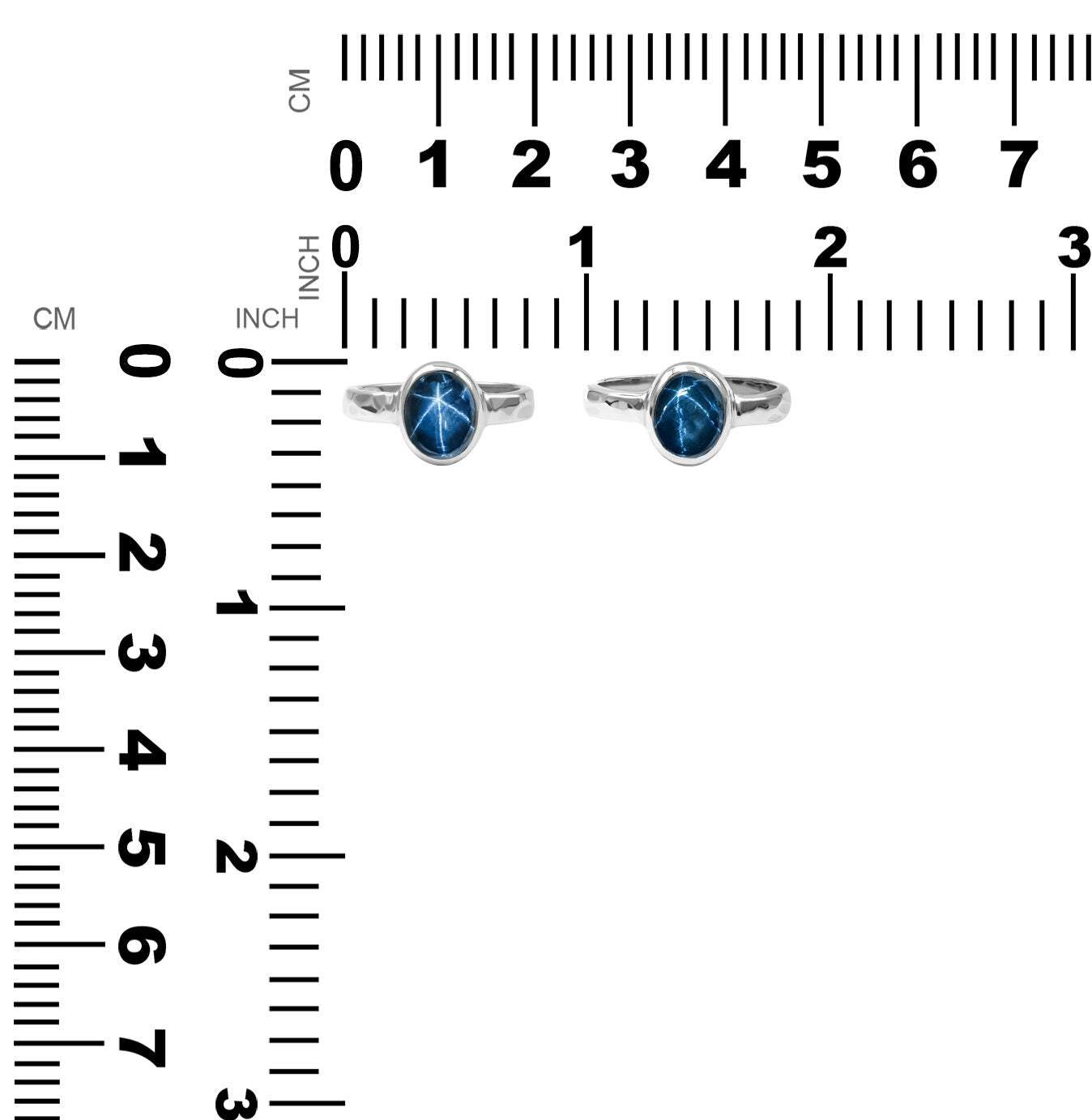 Starborn Star Sapphire Ring in Fine Sterling Silver